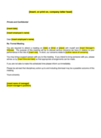Redundancy consultation letter australia Redundancy consultation letter australia